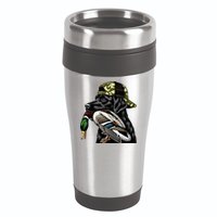 Labrador Hunting Dog With Duck Hello Hunting Season 16oz Travel Tumbler