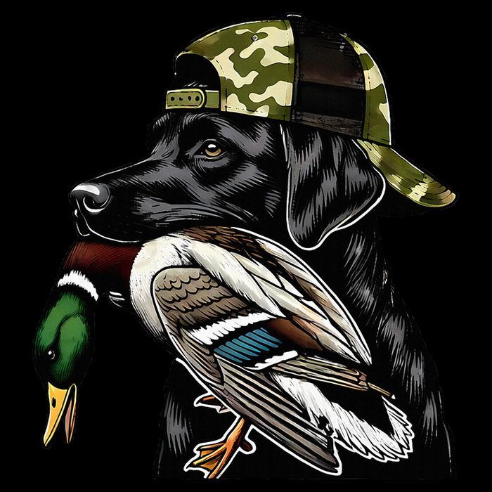 Labrador Hunting Dog With Duck Hello Hunting Season 16oz Travel Tumbler