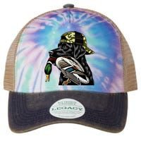 Labrador Hunting Dog With Duck Hello Hunting Season Legacy Tie Dye Trucker Hat