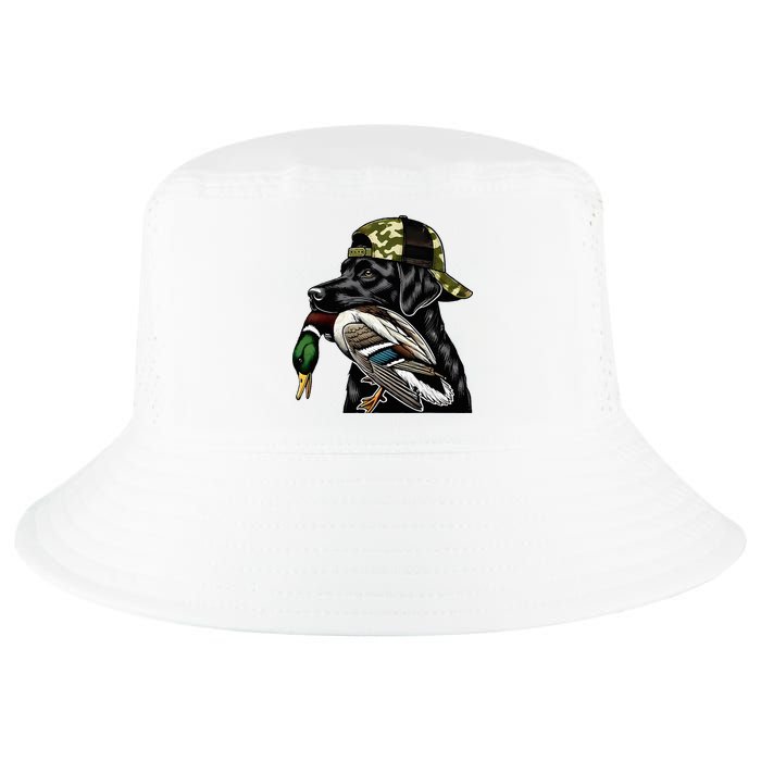 Labrador Hunting Dog With Duck Hello Hunting Season Cool Comfort Performance Bucket Hat