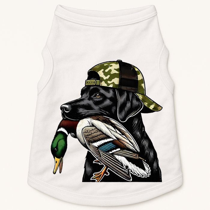 Labrador Hunting Dog With Duck Hello Hunting Season Doggie Tank