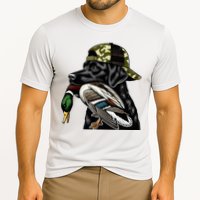Labrador Hunting Dog With Duck Hello Hunting Season Performance Shirt