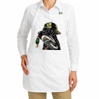 Labrador Hunting Dog With Duck Hello Hunting Season Apron