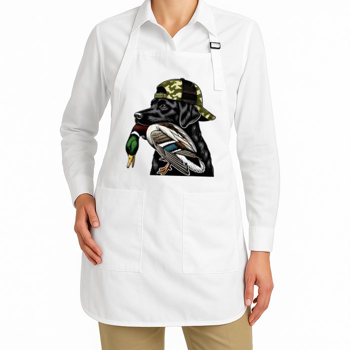 Labrador Hunting Dog With Duck Hello Hunting Season Apron