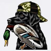 Labrador Hunting Dog With Duck Hello Hunting Season Apron