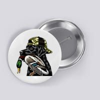 Labrador Hunting Dog With Duck Hello Hunting Season Button