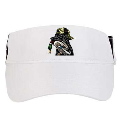 Labrador Hunting Dog With Duck Hello Hunting Season Adult Drive Performance Visor