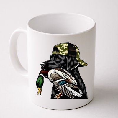 Labrador Hunting Dog With Duck Hello Hunting Season Mug