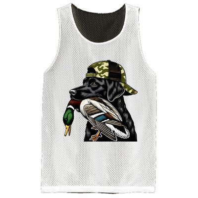 Labrador Hunting Dog With Duck Hello Hunting Season Mesh Reversible Basketball Jersey Tank