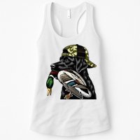Labrador Hunting Dog With Duck Hello Hunting Season Womens Tank Top