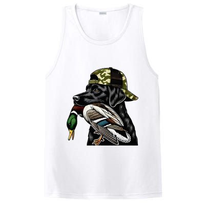 Labrador Hunting Dog With Duck Hello Hunting Season PosiCharge Competitor Tank