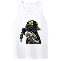 Labrador Hunting Dog With Duck Hello Hunting Season PosiCharge Competitor Tank