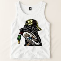 Labrador Hunting Dog With Duck Hello Hunting Season Tank Top