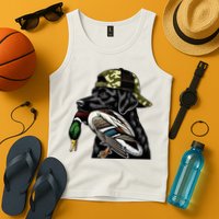 Labrador Hunting Dog With Duck Hello Hunting Season Tank Top