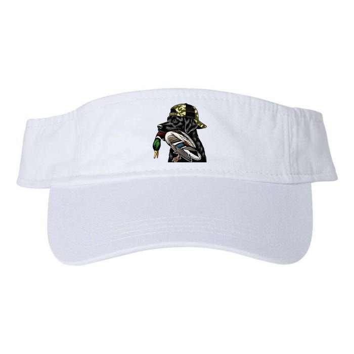 Labrador Hunting Dog With Duck Hello Hunting Season Visor
