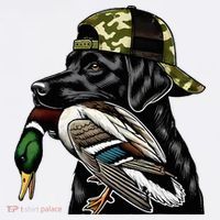 Labrador Hunting Dog With Duck Hello Hunting Season Wool Snapback Cap
