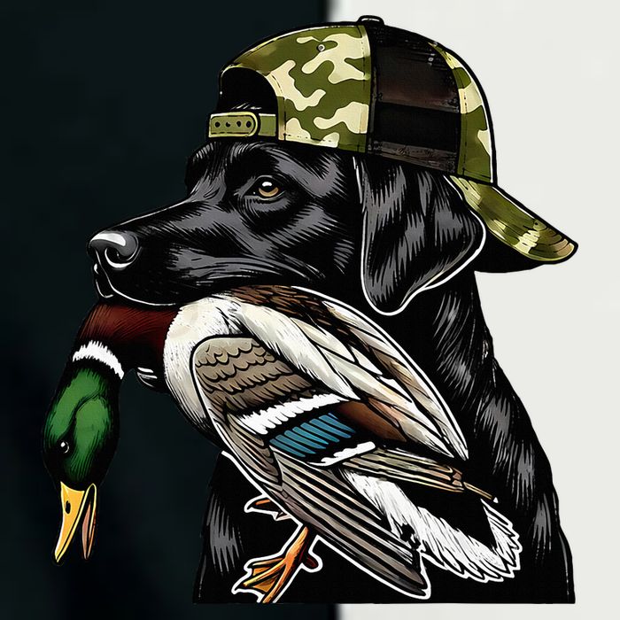 Labrador Hunting Dog With Duck Hello Hunting Season Infant Baby Jersey Bodysuit