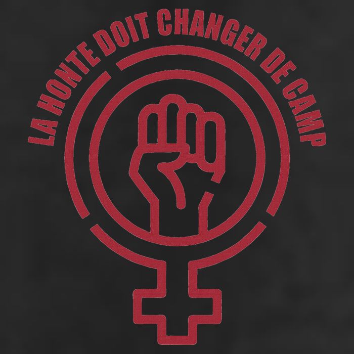 La Honte Doit Changer De Camp Feminist Gisele Pelicot Quote 7 Panel Mesh Trucker Snapback Hat