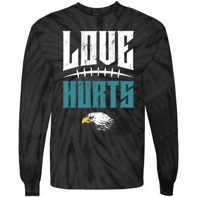 Love Hurts Distressed Tie-Dye Long Sleeve Shirt