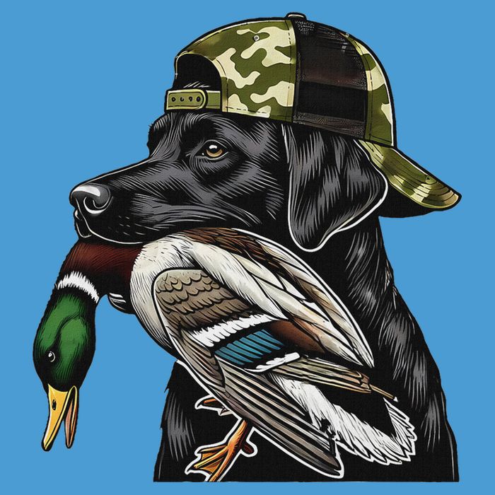 Labrador Hunting Dog With Duck Hello Hunting Season Tie Dye Hoodie