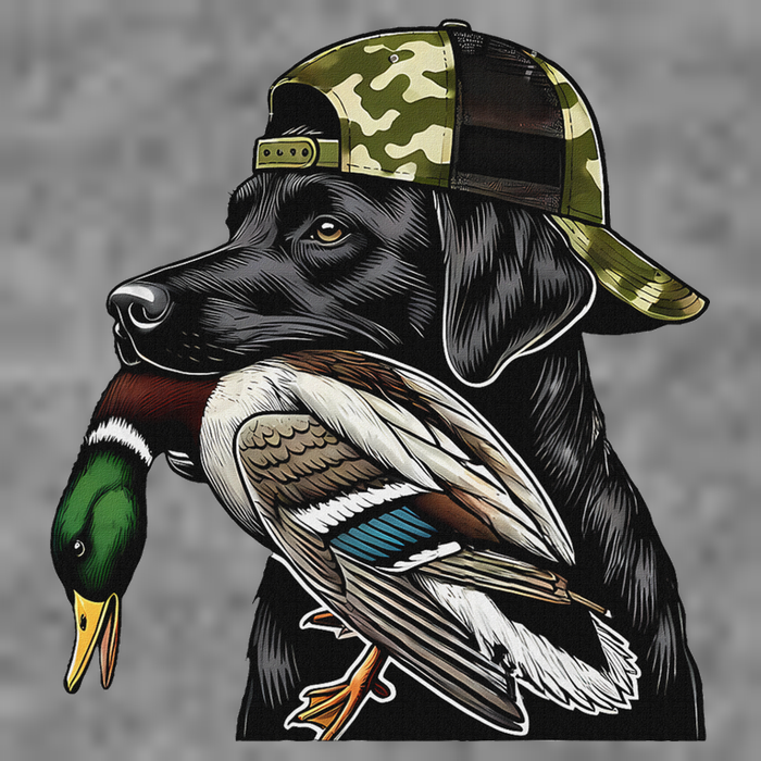 Labrador Hunting Dog With Duck Hello Hunting Season Toddler Hoodie