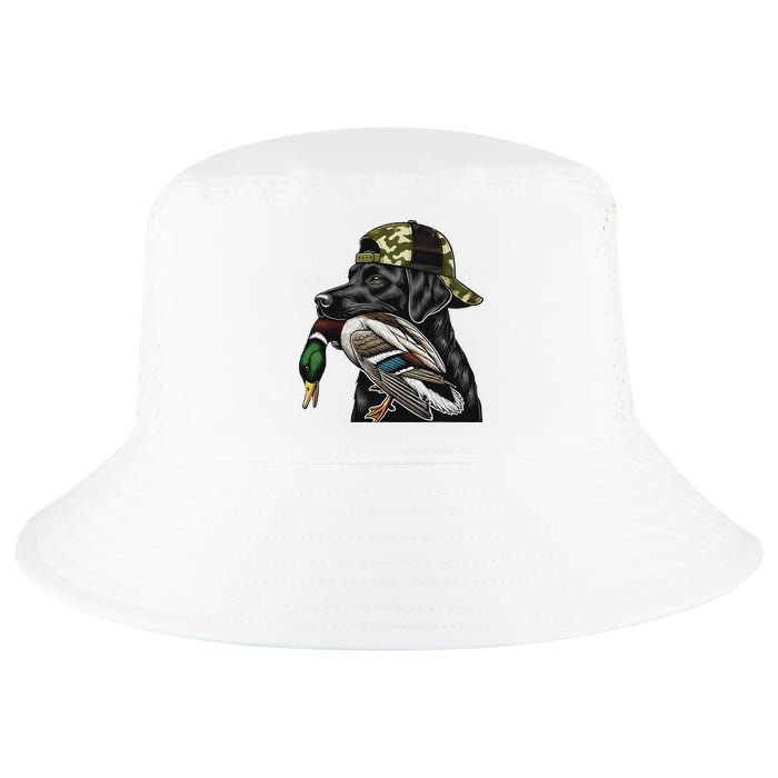 Labrador Hunting Dog With Duck Hello Hunting Season Cool Comfort Performance Bucket Hat