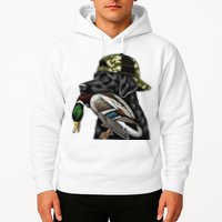 Labrador Hunting Dog With Duck Hello Hunting Season Hoodie