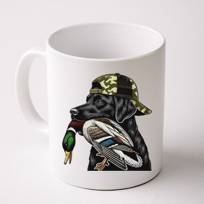 Labrador Hunting Dog With Duck Hello Hunting Season Mug