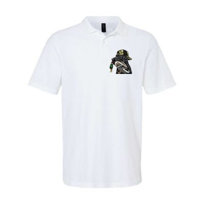 Labrador Hunting Dog With Duck Hello Hunting Season Polo
