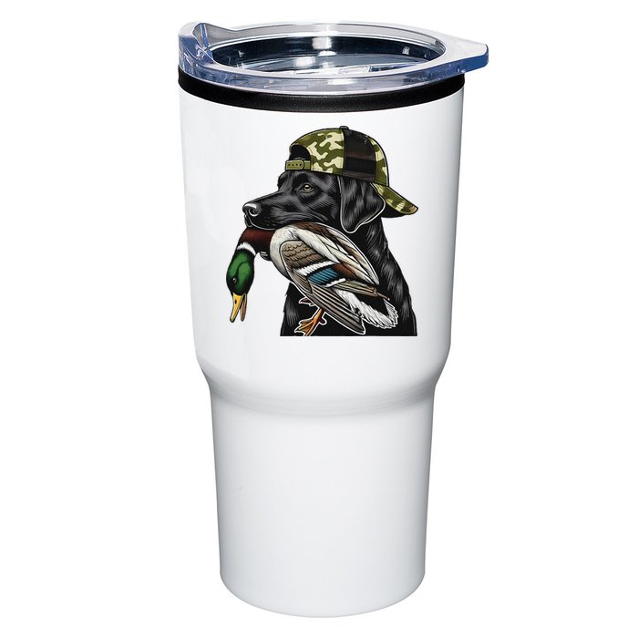 Labrador Hunting Dog With Duck Hello Hunting Season Tumbler