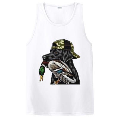 Labrador Hunting Dog With Duck Hello Hunting Season PosiCharge Competitor Tank