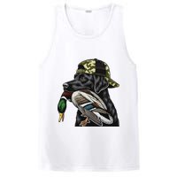 Labrador Hunting Dog With Duck Hello Hunting Season PosiCharge Competitor Tank