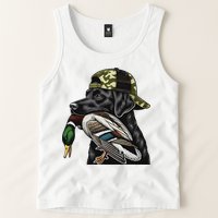 Labrador Hunting Dog With Duck Hello Hunting Season Tank Top