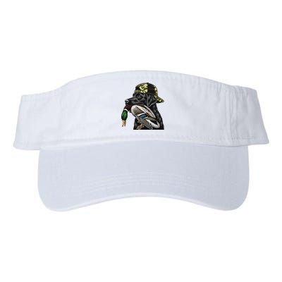 Labrador Hunting Dog With Duck Hello Hunting Season Visor