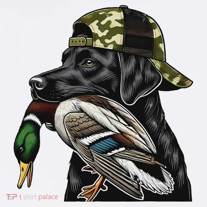 Labrador Hunting Dog With Duck Hello Hunting Season Visor