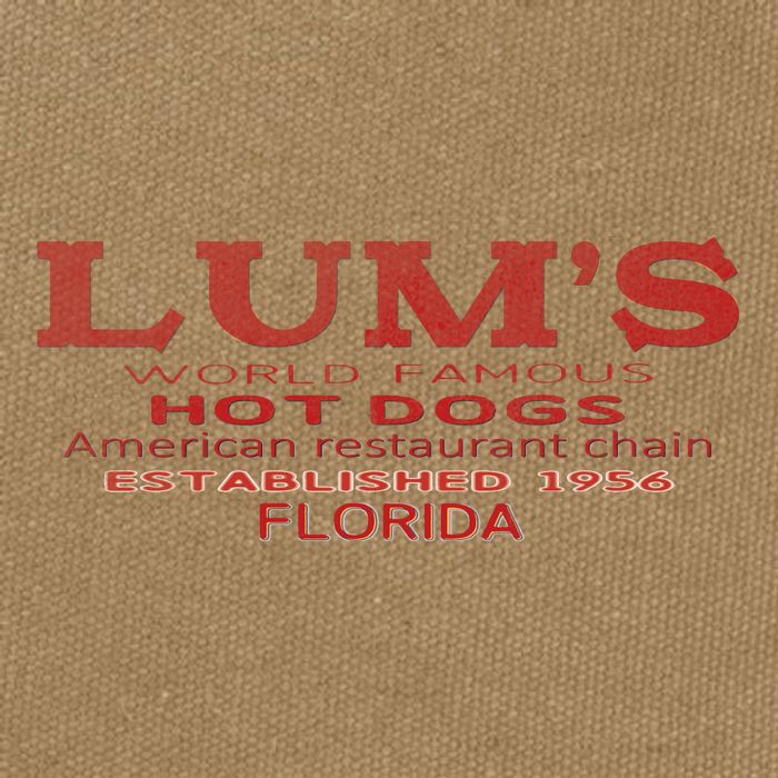 Lum Hot Dogs Florida 1956 Cotton Canvas Backpack
