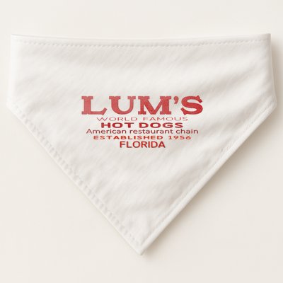 Lum Hot Dogs Florida 1956 USA-Made Doggie Bandana