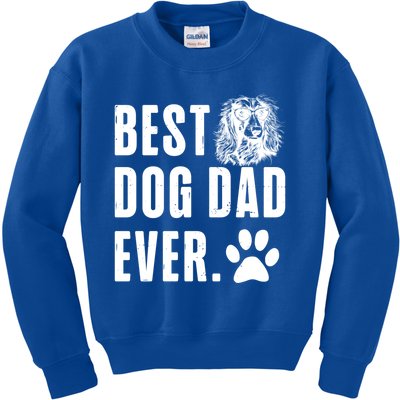 Long Haired Dachshund Daddy Dad Best Dog Dad Ever Gift Kids Sweatshirt