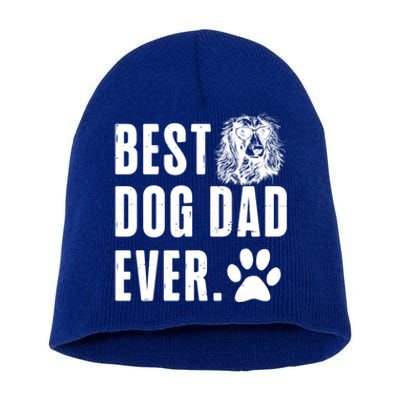 Long Haired Dachshund Daddy Dad Best Dog Dad Ever Gift Short Acrylic Beanie