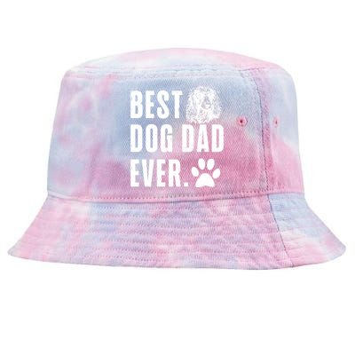 Long Haired Dachshund Daddy Dad Best Dog Dad Ever Gift Tie-Dyed Bucket Hat