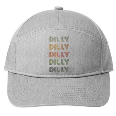 Love Heart Dilly Grunge Vintage Style Black Dilly 7-Panel Snapback Hat