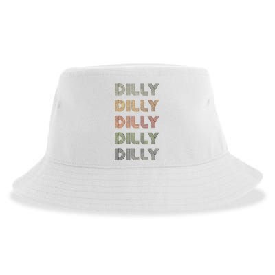 Love Heart Dilly Grunge Vintage Style Black Dilly Sustainable Bucket Hat