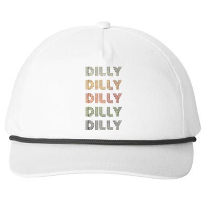 Love Heart Dilly Grunge Vintage Style Black Dilly Snapback Five-Panel Rope Hat