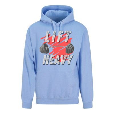 Lift Heavy Deadlift Squat Workout Gym Weightlifting Gift Unisex Surf Hoodie