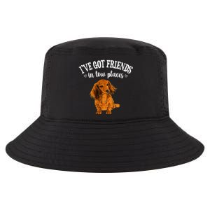 Long Haired Dachshund funny animal lovers Cool Comfort Performance Bucket Hat