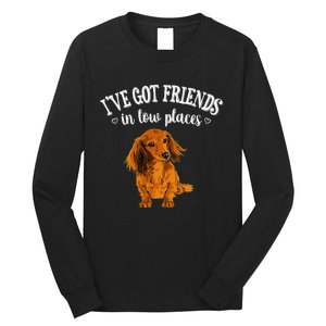 Long Haired Dachshund funny animal lovers Long Sleeve Shirt