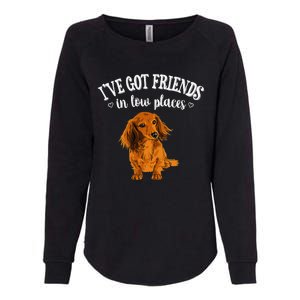 Long Haired Dachshund funny animal lovers Womens California Wash Sweatshirt