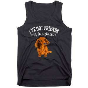 Long Haired Dachshund funny animal lovers Tank Top