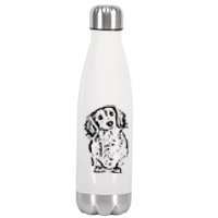 Long Hair Dachshund Lover Doxie Mom Dad Cute Wiener Dog Stainless Steel Insulated Water Bottle