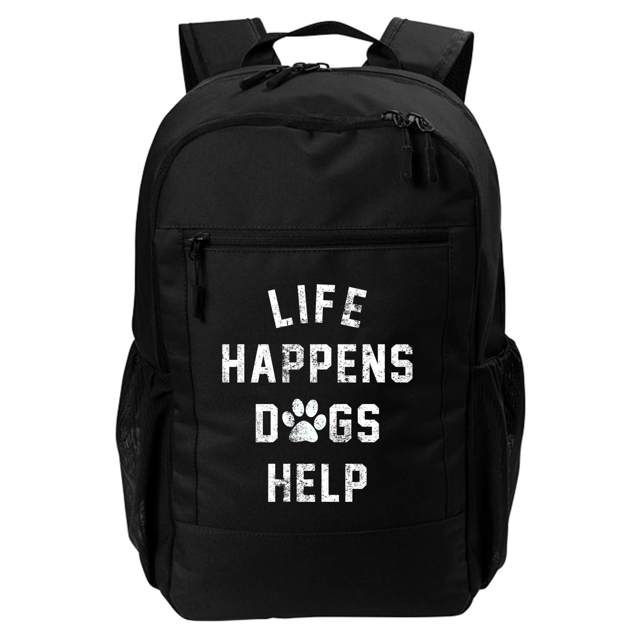 Life Happens Dogs Help Backpack